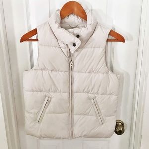 Gap Kids Puffy Vest Size XL 12 White Full Zipper